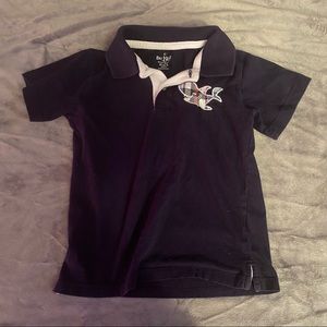 4t Boys Shark Appliqué Short-sleeved Polo